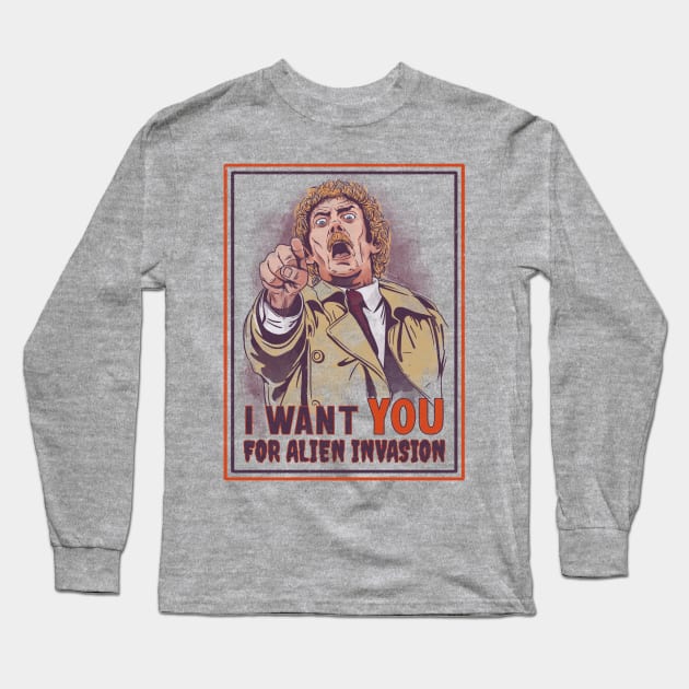 I Want You for Alien Invasion Long Sleeve T-Shirt by Getsousa